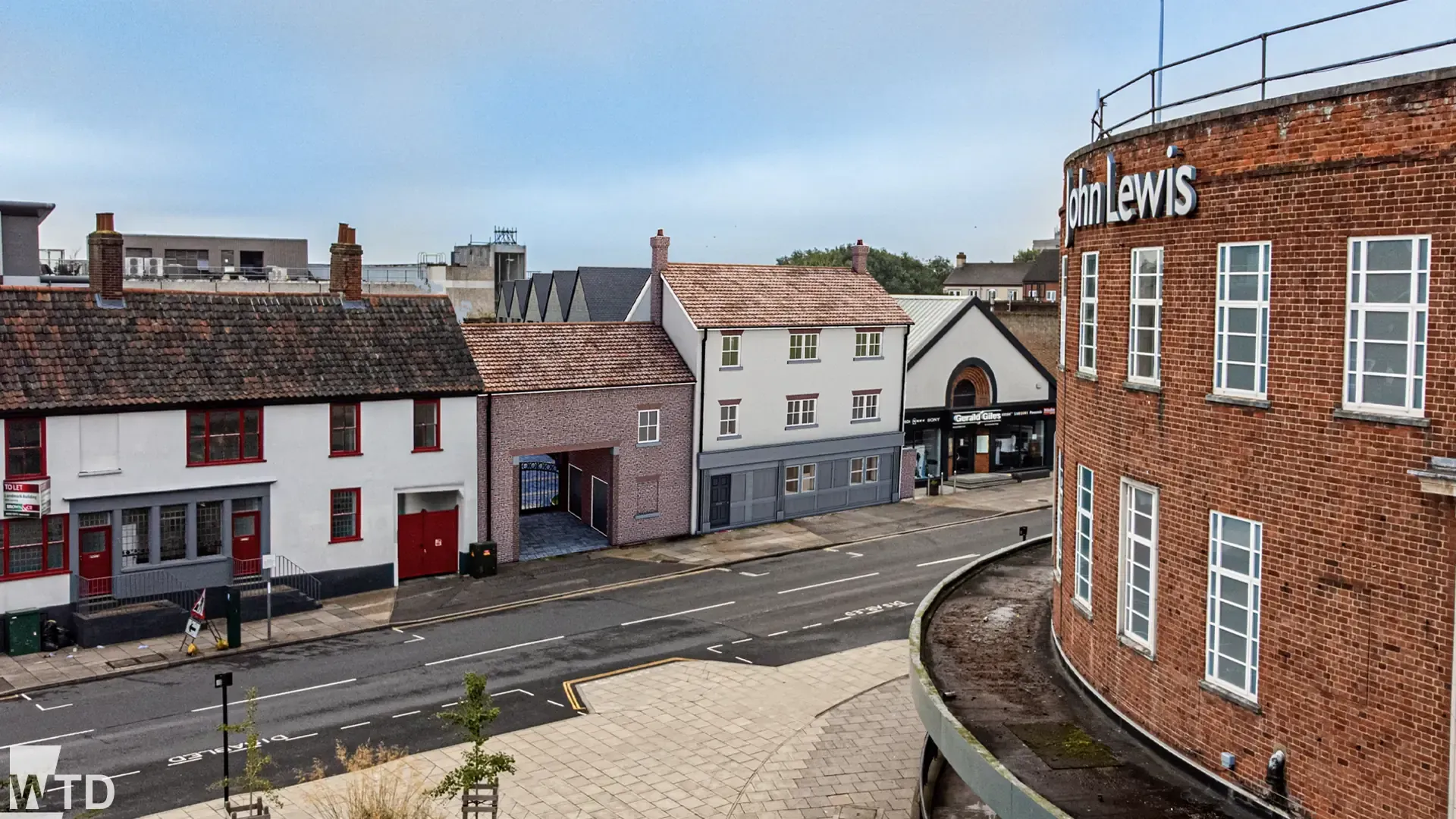 WTDesign Blog - Approved!: Ber Street, Norwich, Ariel View of Site