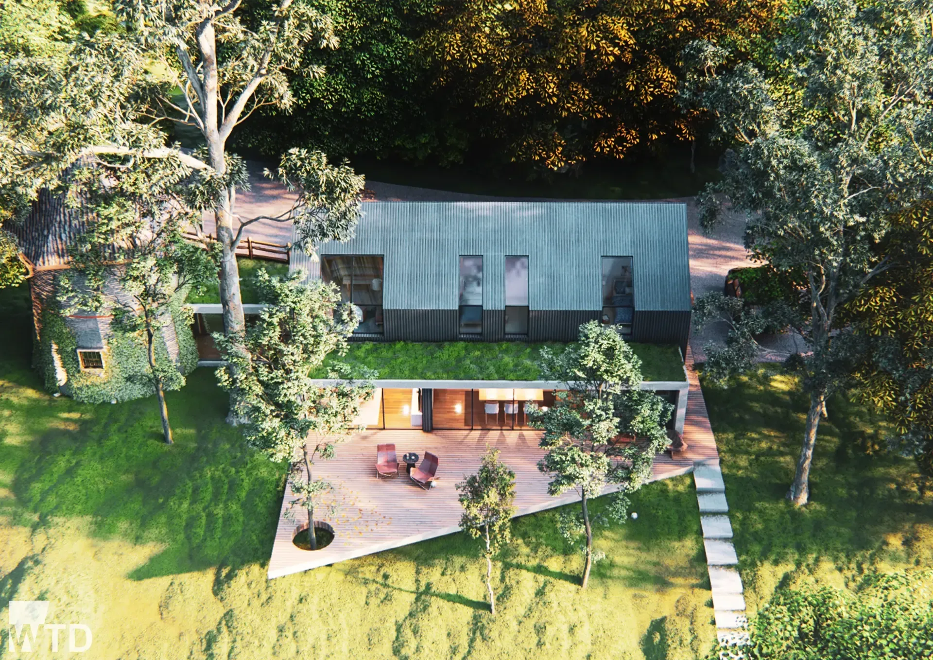 WTD Project - 080-20 The Mill - Front External Ariel View