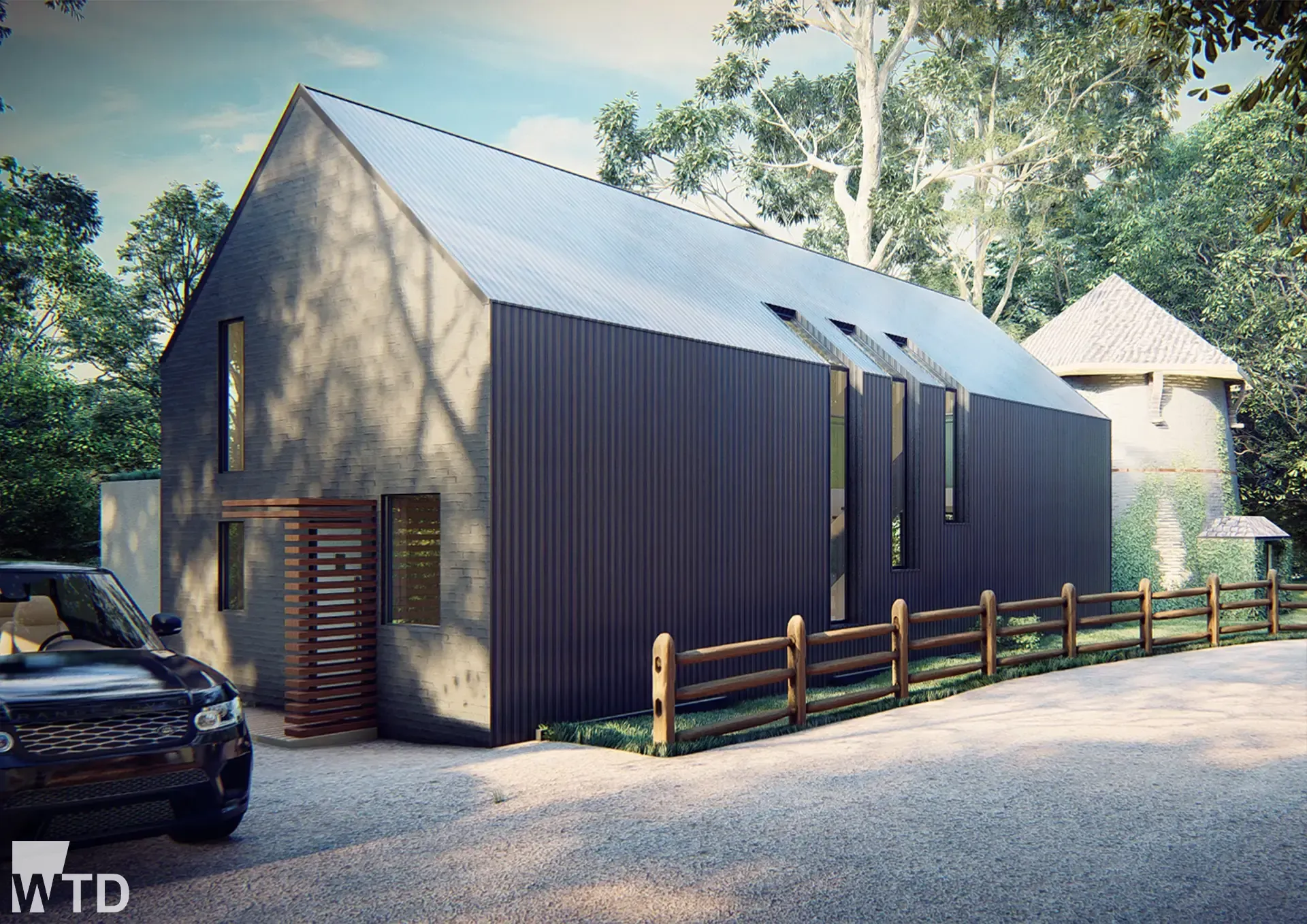 WTD Project - 080-20 The Mill - Rear External View
