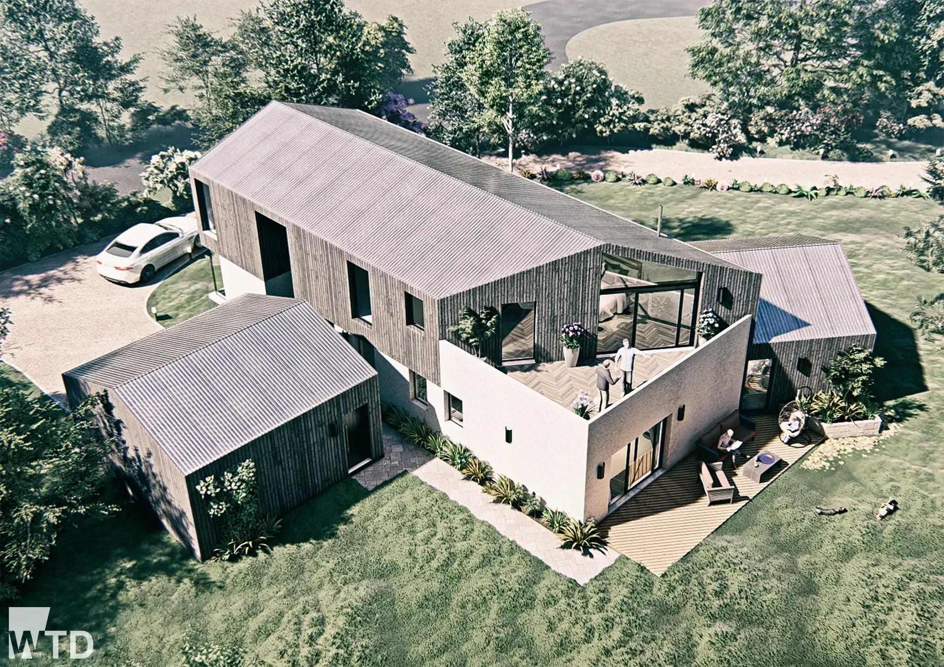 WTD Project - Viner's Shed, Hales Green - Ariel View