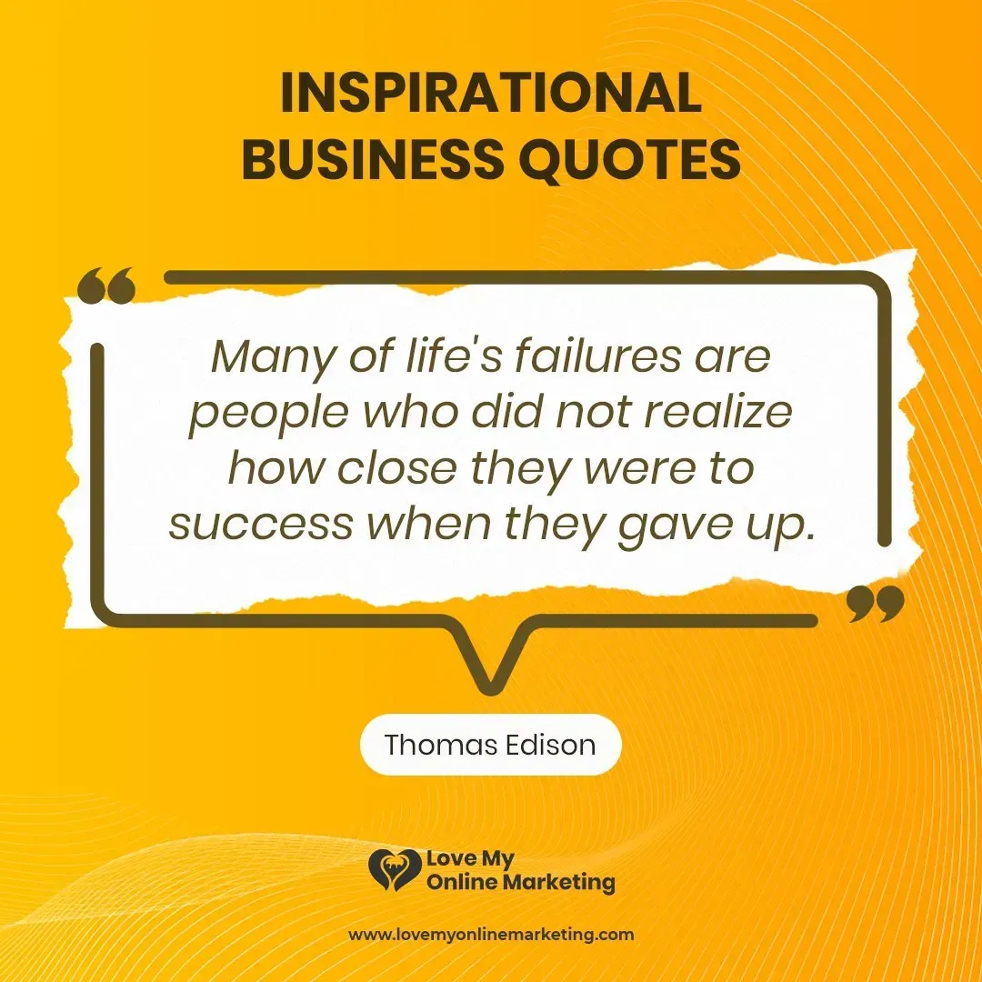 inspirational quote from Thomas Edison