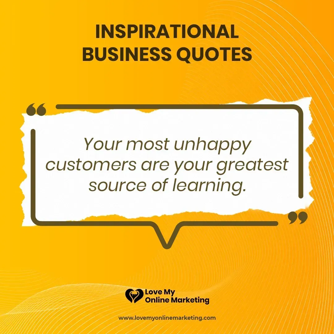 inspirational business quote from an unknown source
