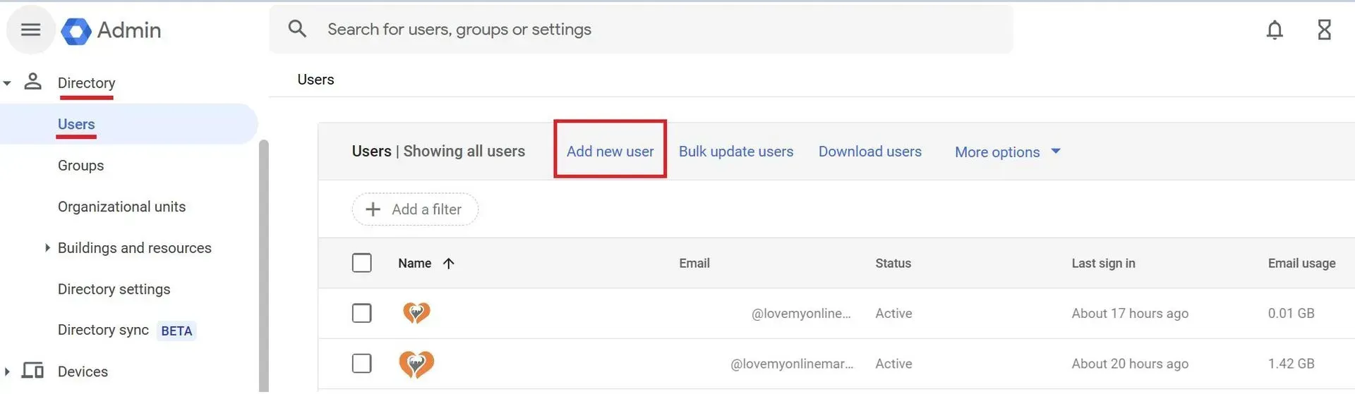 adding a new user