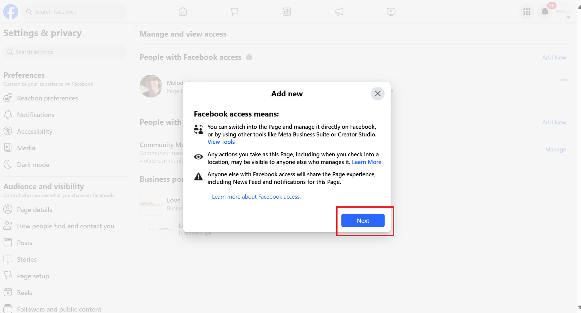 adding access