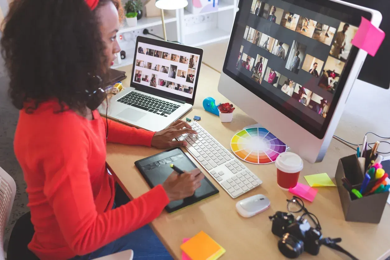 a graphic designer