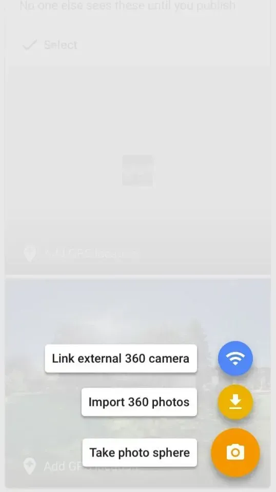 example of importing 360° photos