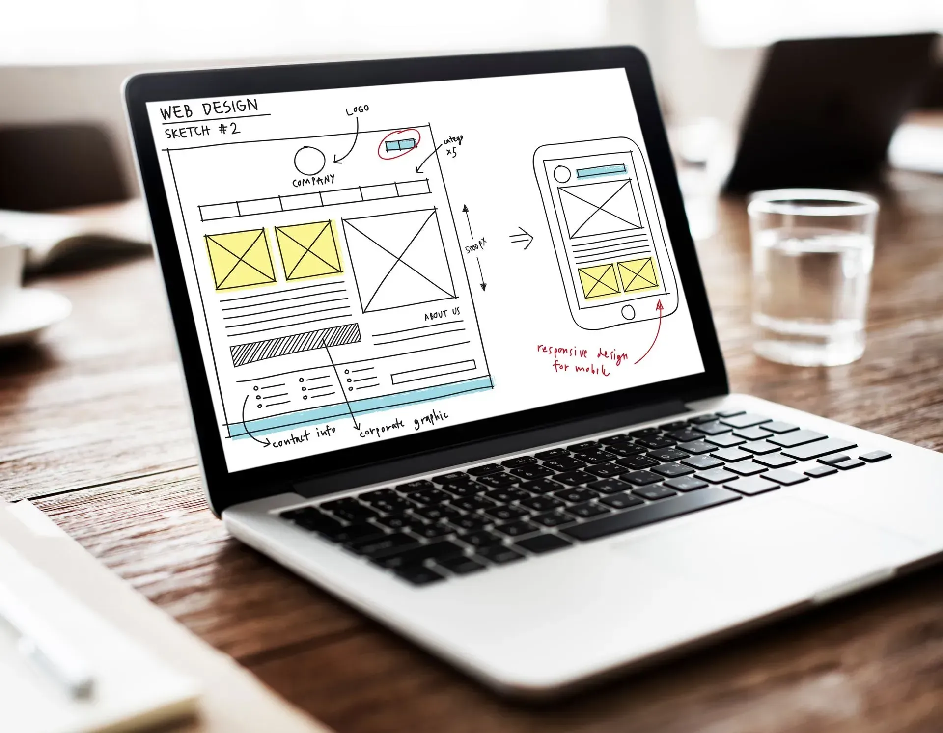 web design mockup