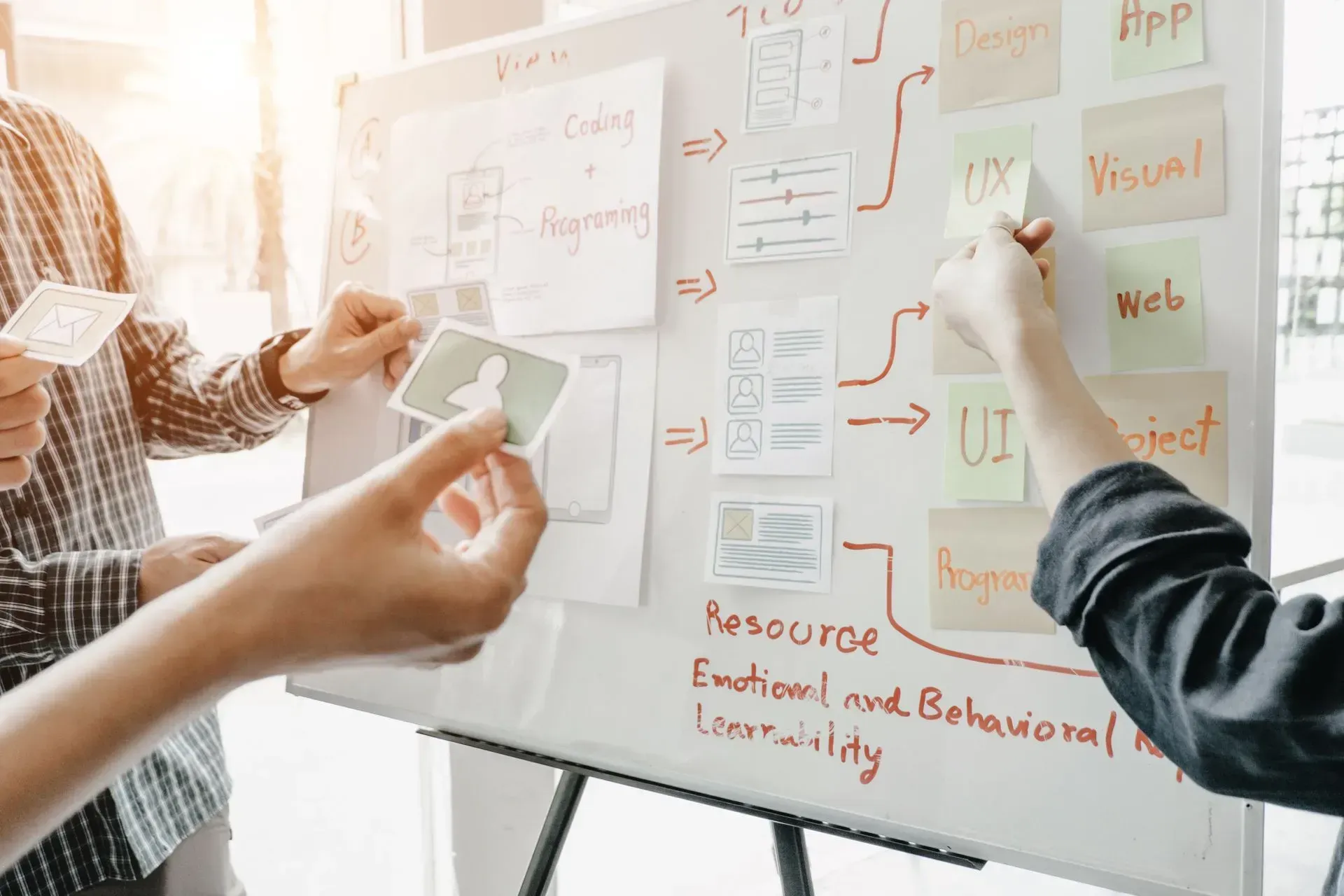 planning UX design of an app