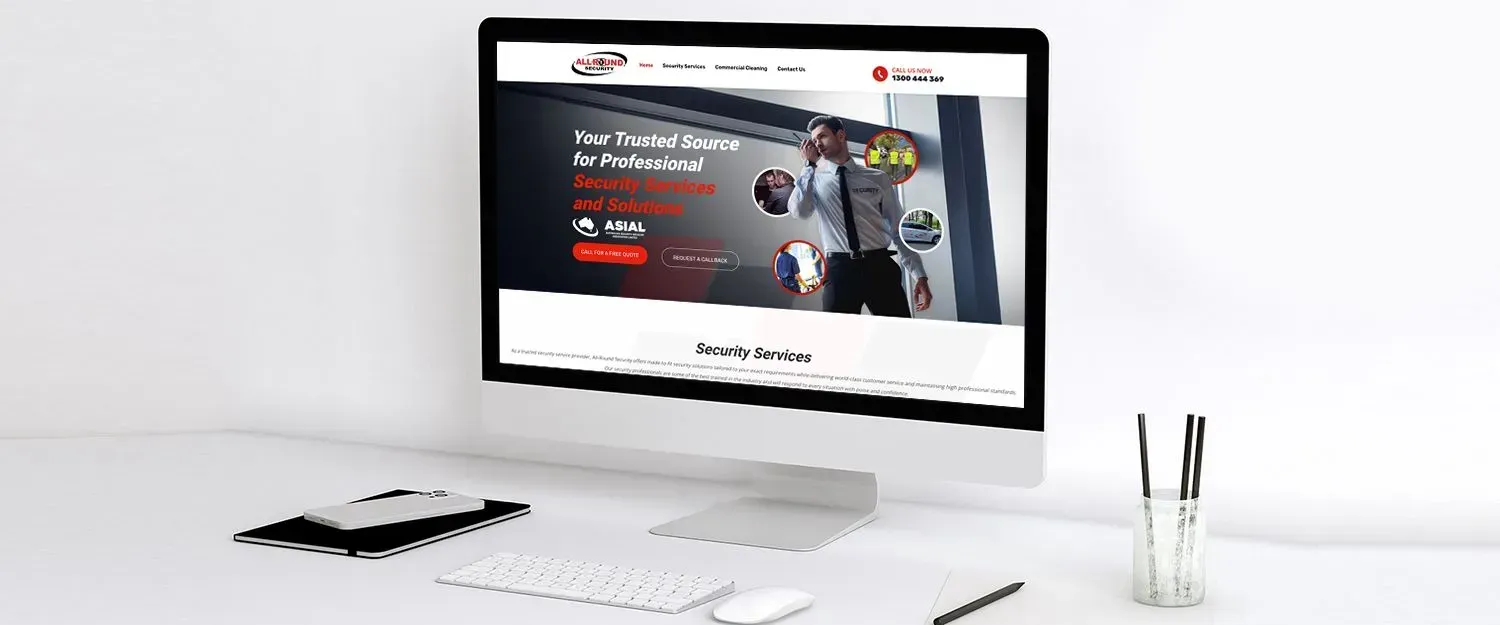 All Round Security website preview