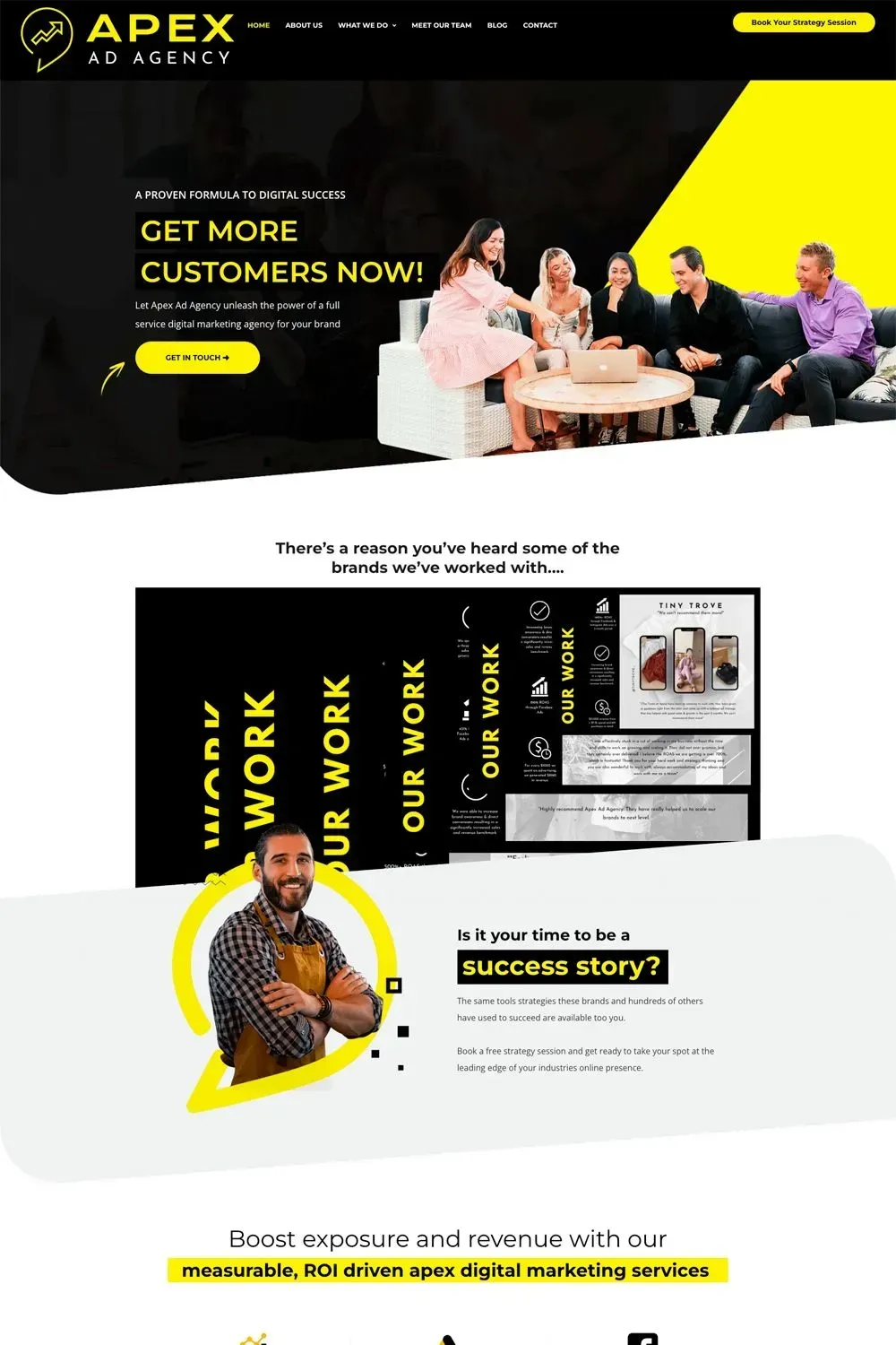 Apex Ad Agency home page preview