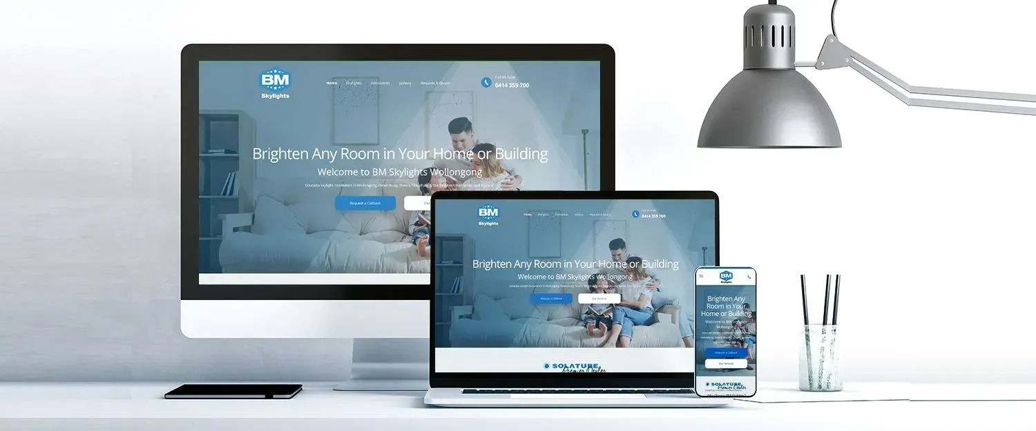 BM Skylights website preview