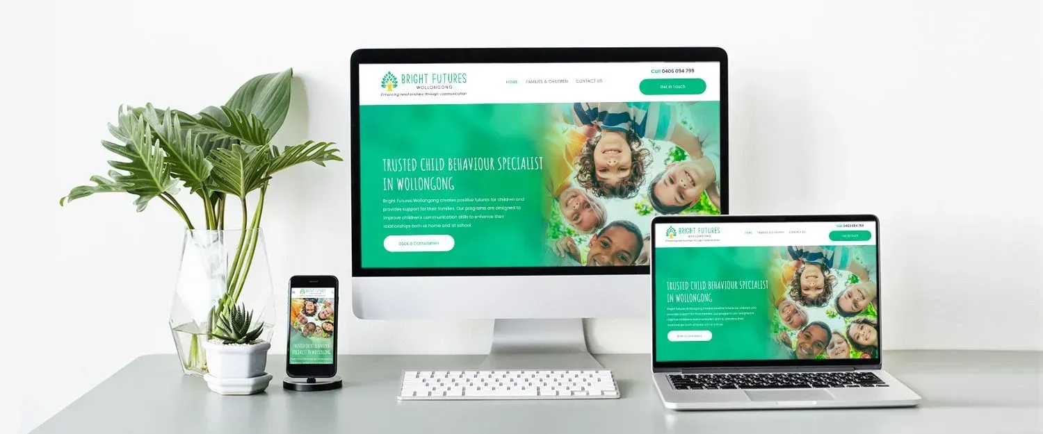Bright Futures Wollongong website preview