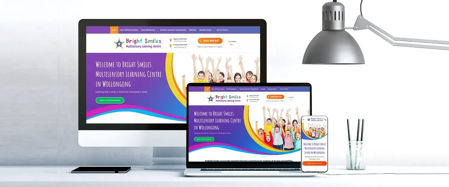Bright Smiles Multisensory Learning Centre website preview