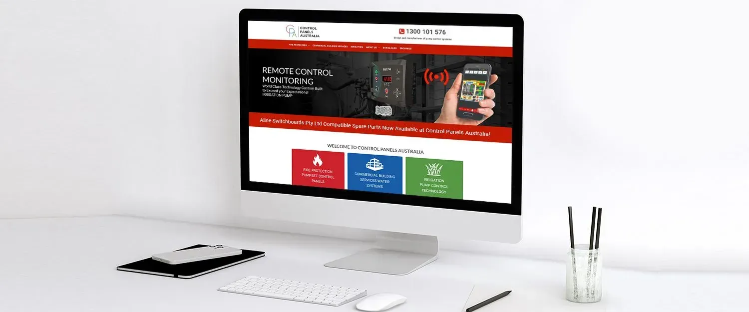 Control Panels Australia website preview