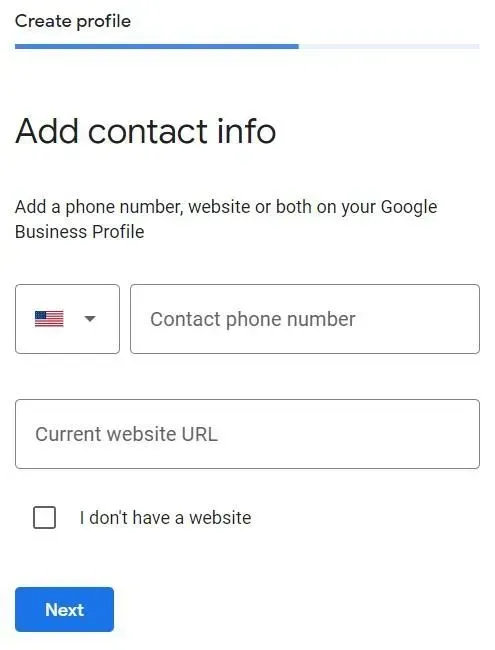 add contact information