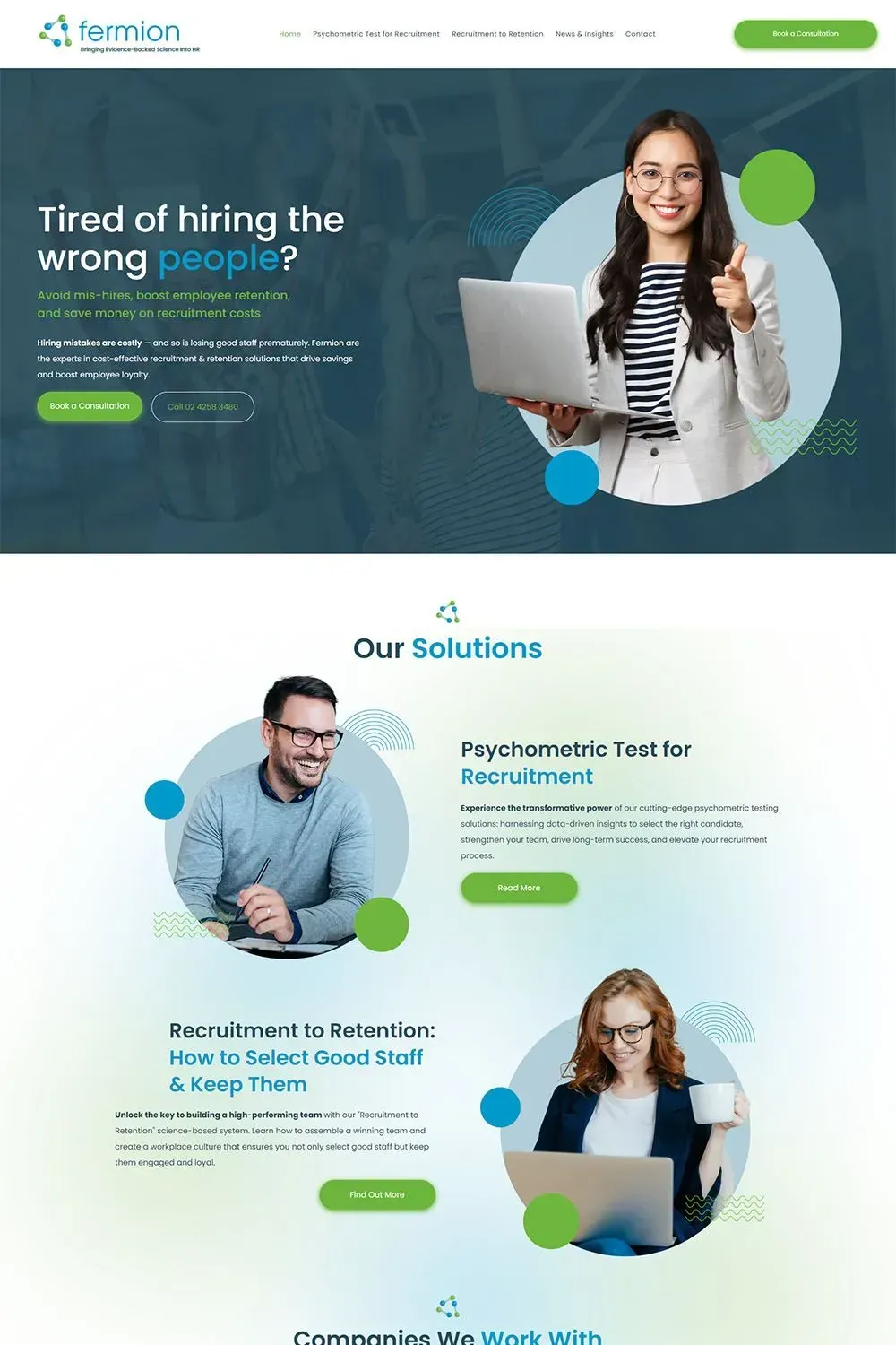 Fermion home page preview