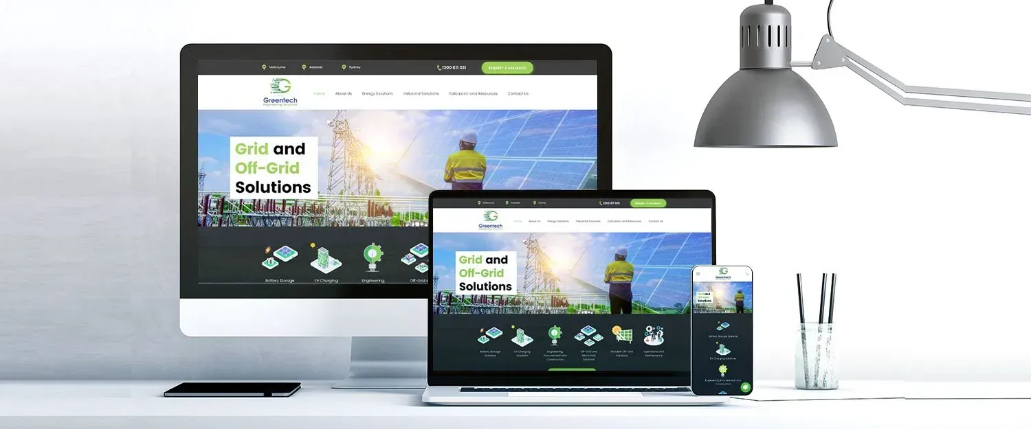 Greentech Engineering Solutions website preview