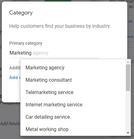 business listing