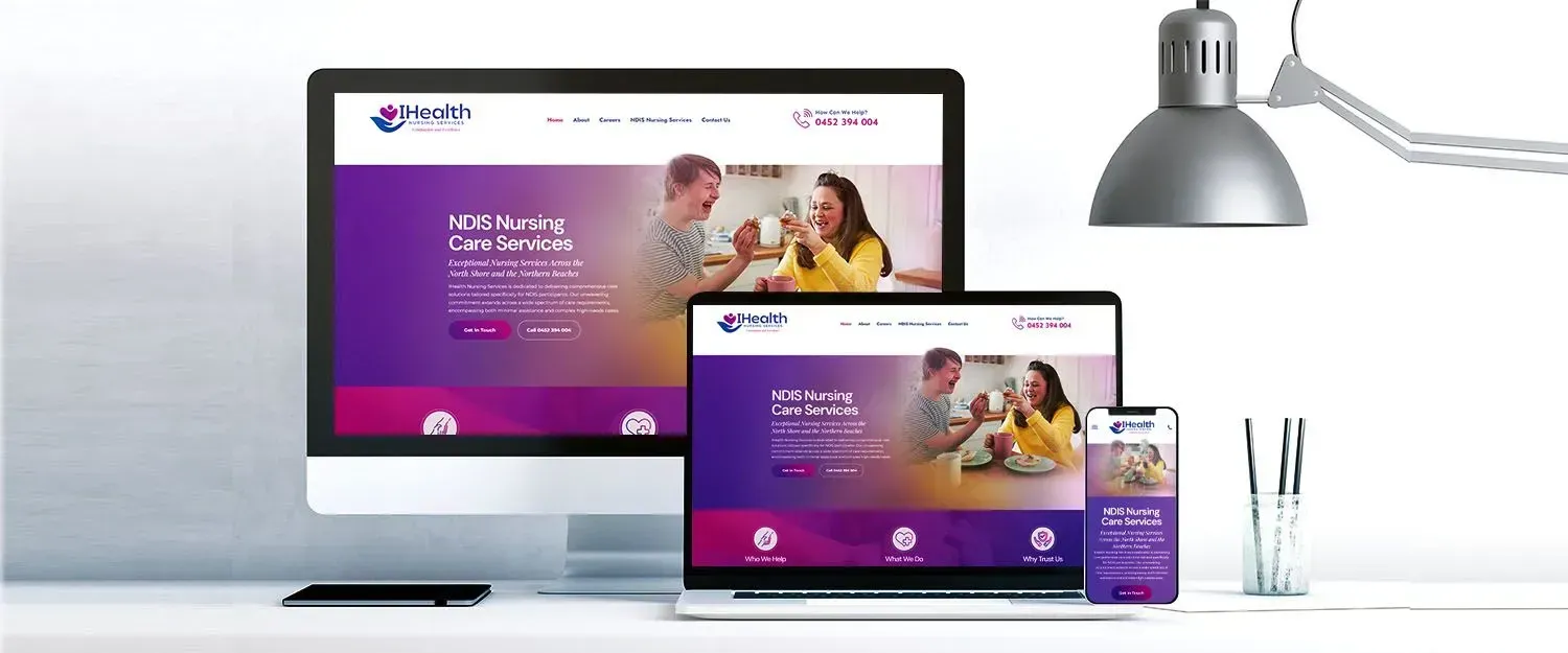 IHealth Nursing Services website preview