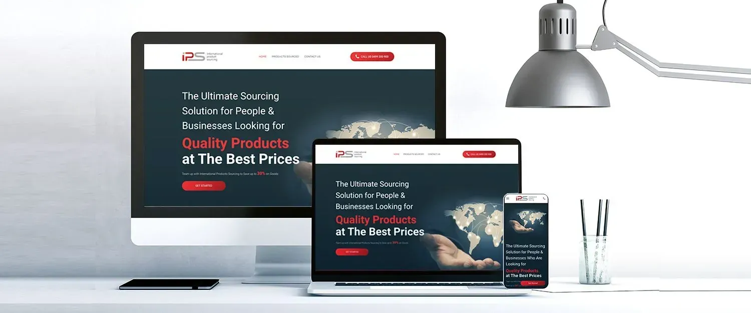 International Product Sourcing website preview