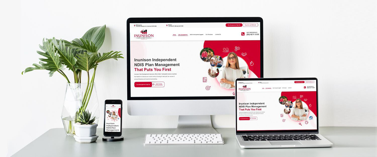 Inunison Management Services website preview