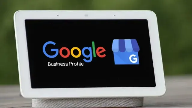 Google My Business on a tablet