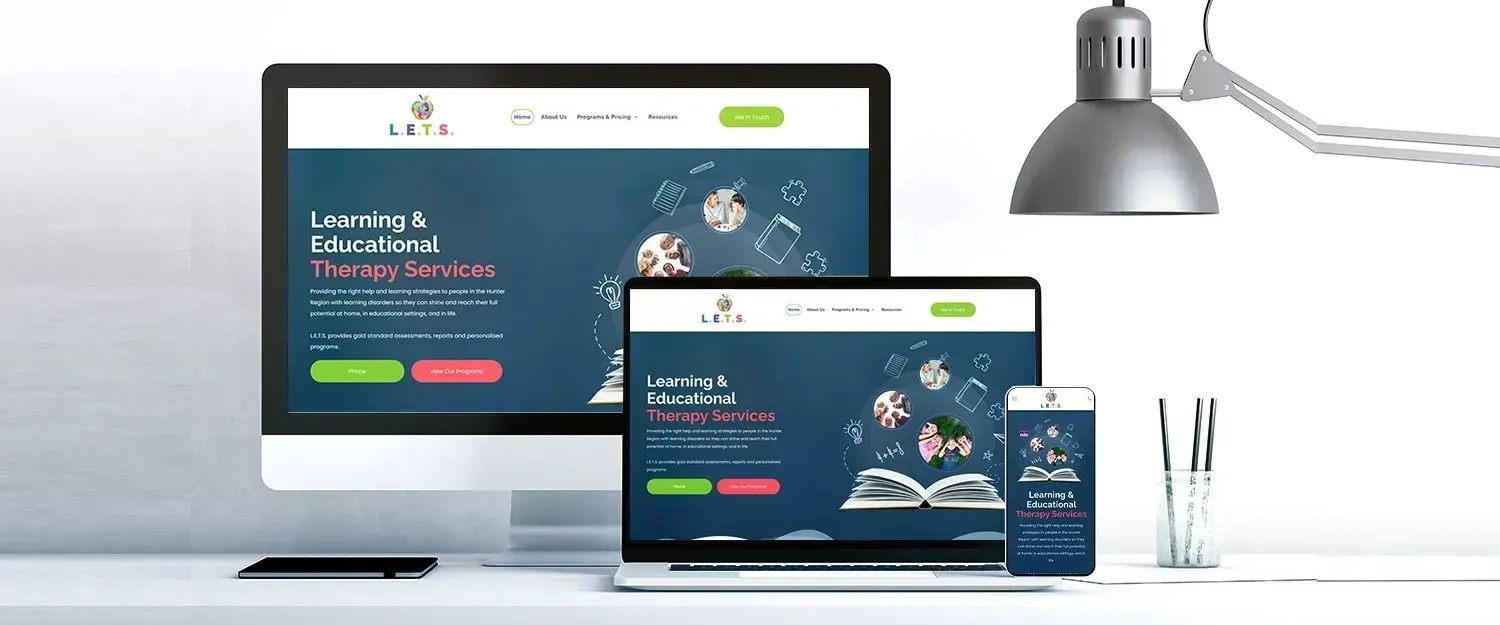 Learning & Educational Therapy Services website preview