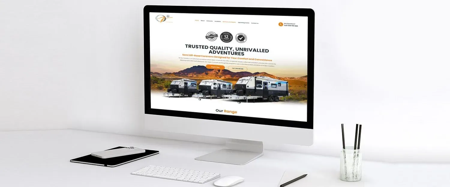 Oz Star Caravans website preview