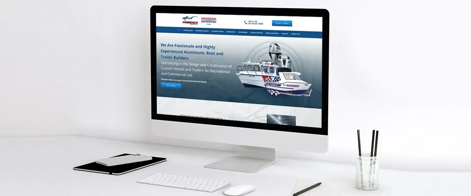 Phoenix Boats website preview