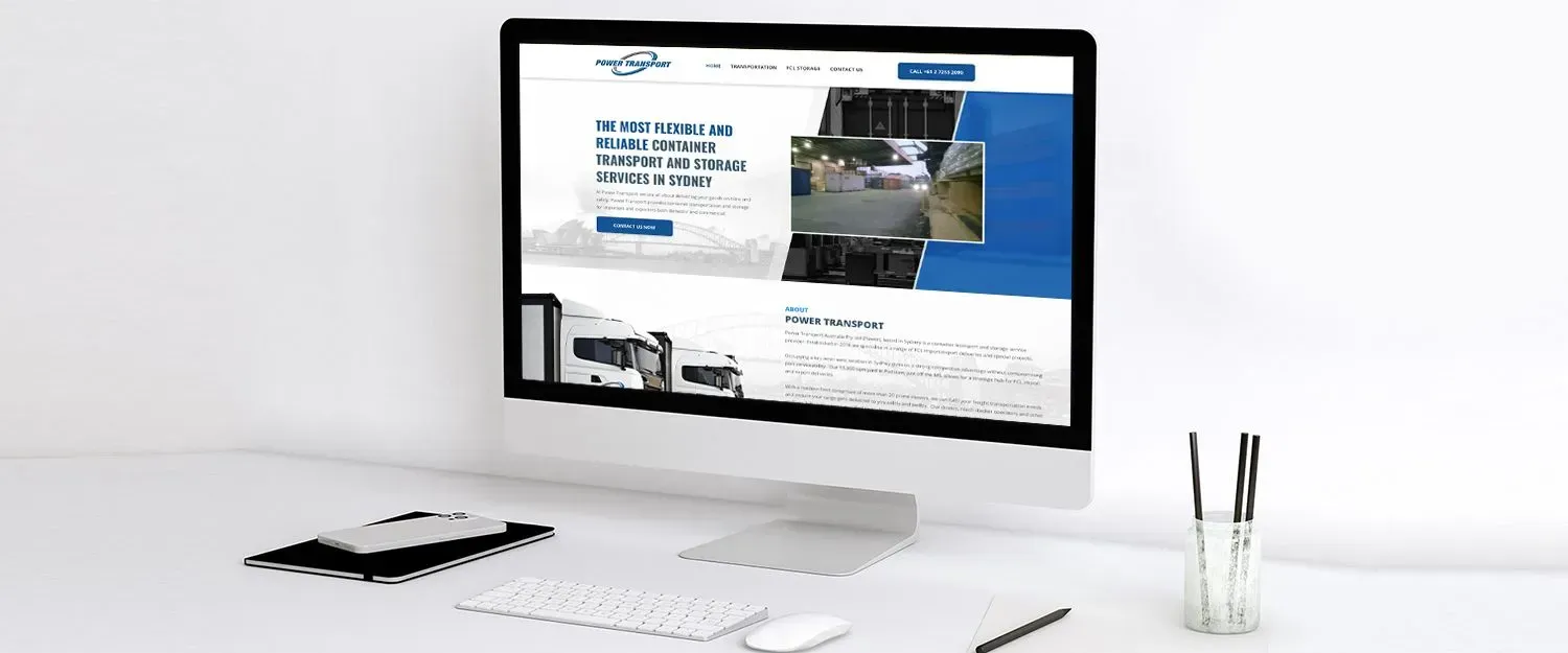 Power Transport website preview