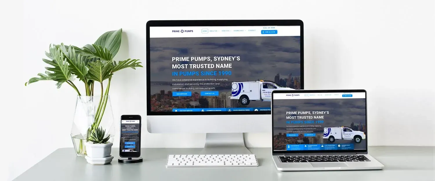 Prime Pumps website preview