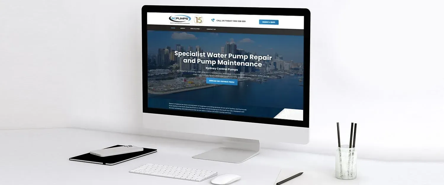 Sydney Central Pumps website preview