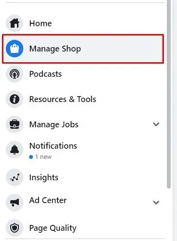 Manage Shop module
