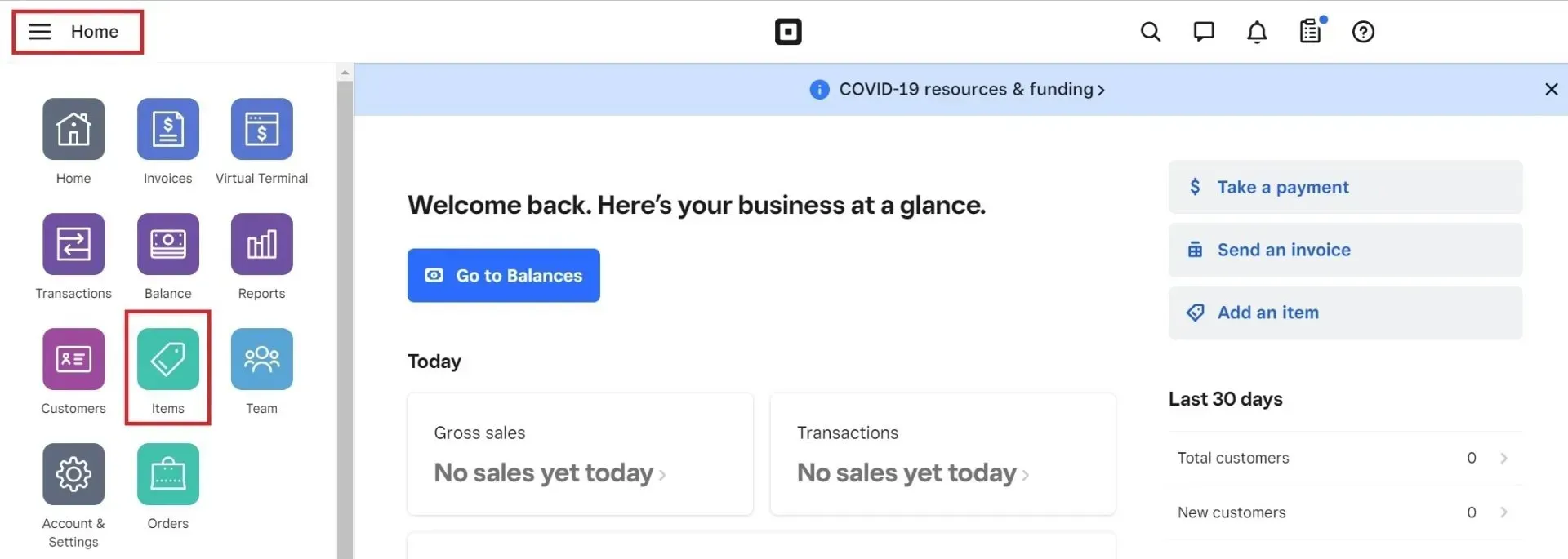 square inventory dashboard