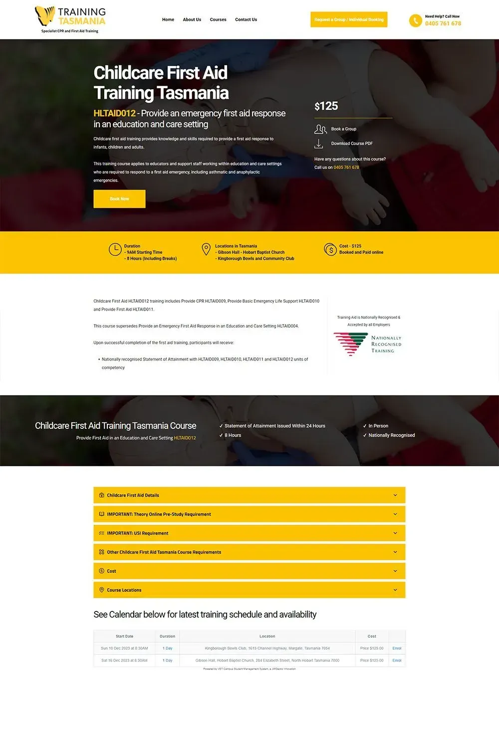 Training Tasmania internal page preview #4
