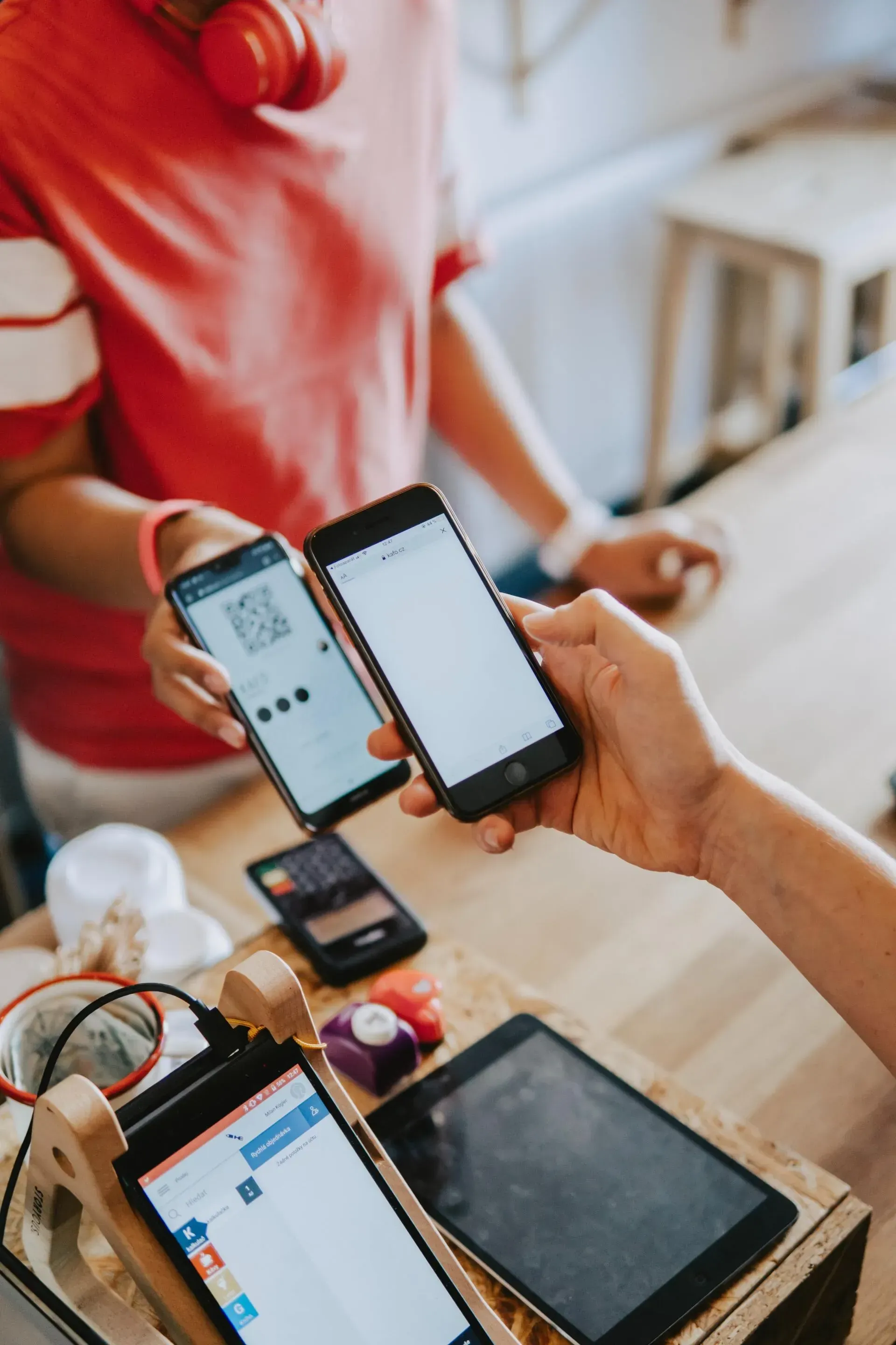 Scanning a QR code on a mobile