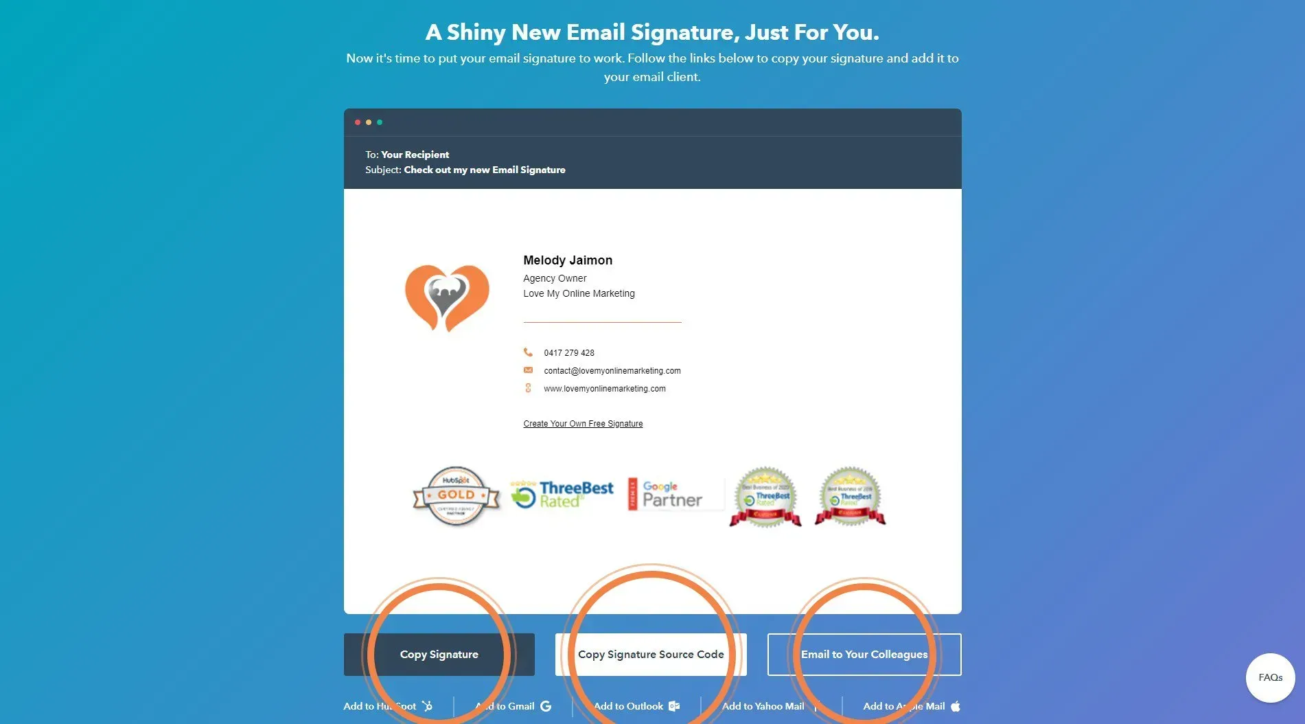 Creating Professional E-mail addresses