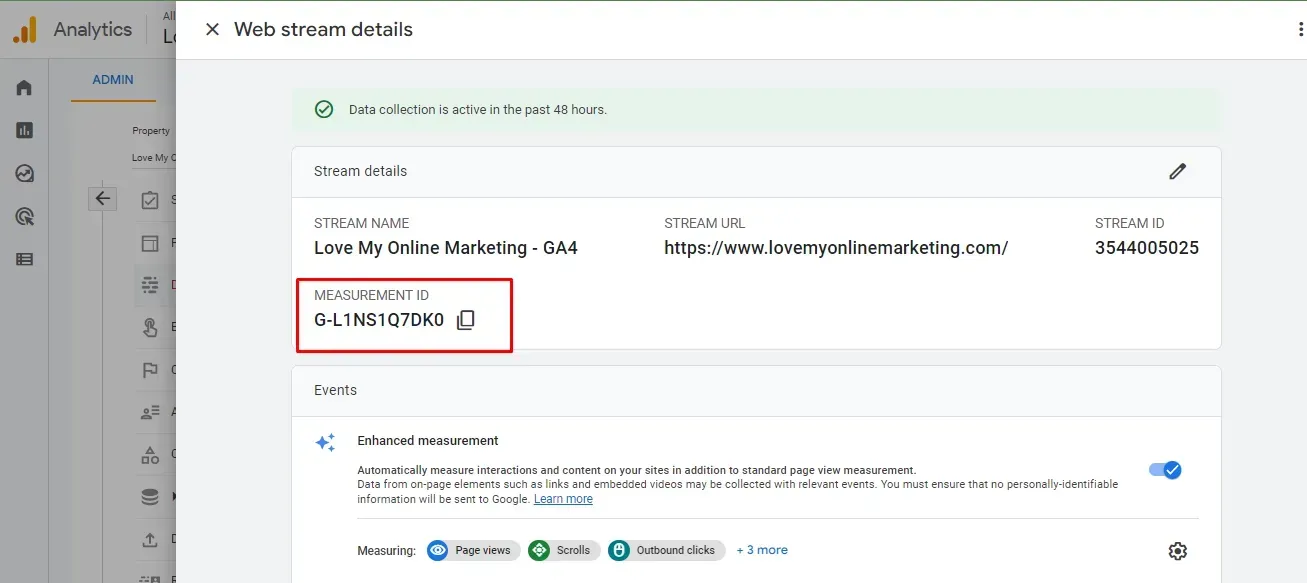 GA measurement ID