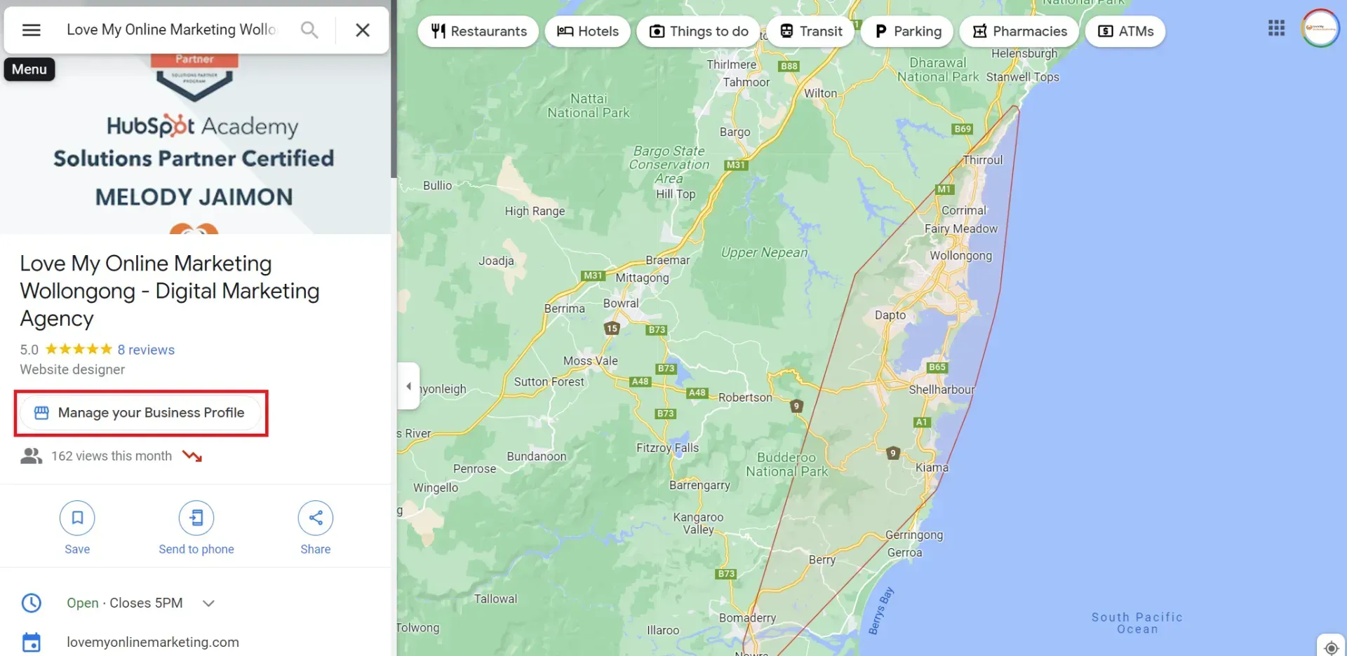 Manage your Business Profile on Google Maps