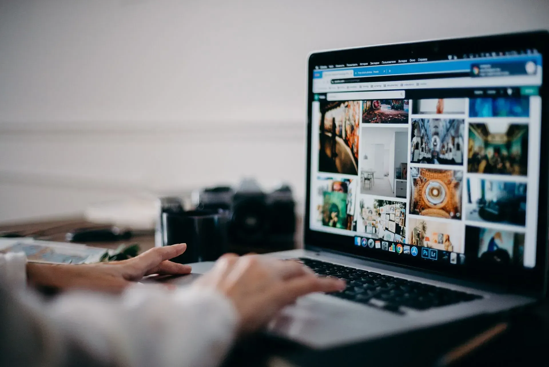 a designer following effective web design tips