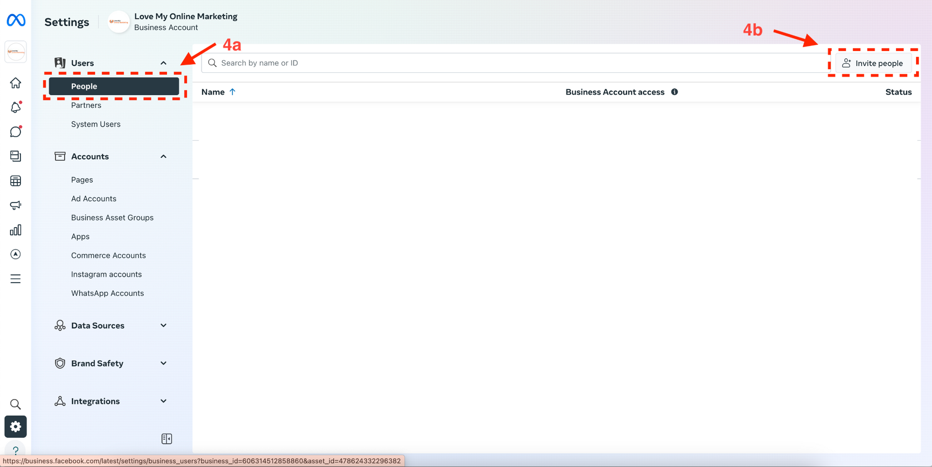 Go to People and send an invitation