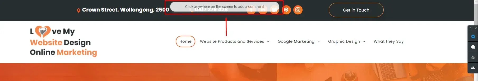 what comes after clicking the 'add a comment' button