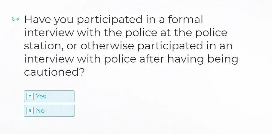 yes or no conditional logic question