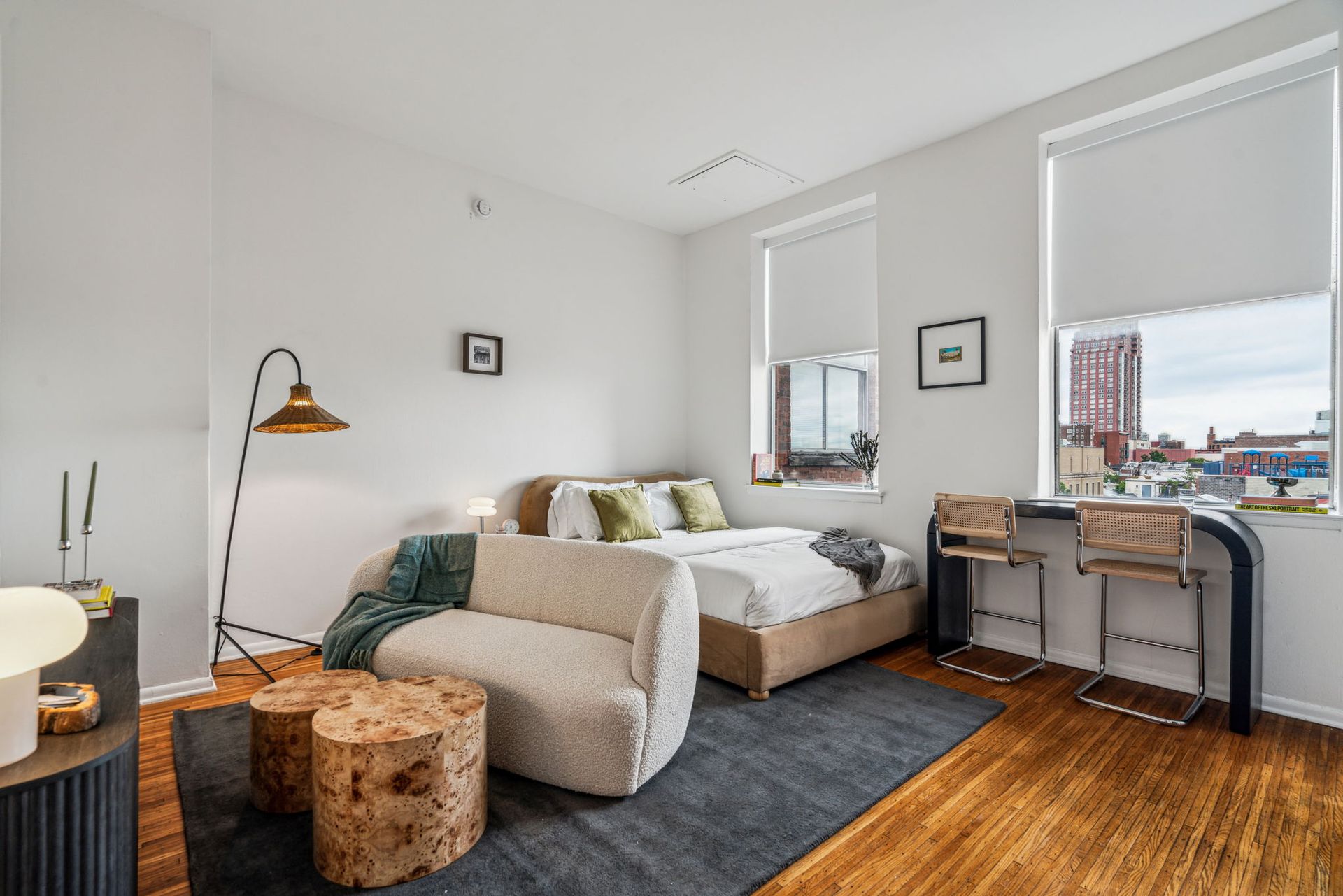 Studio with city views