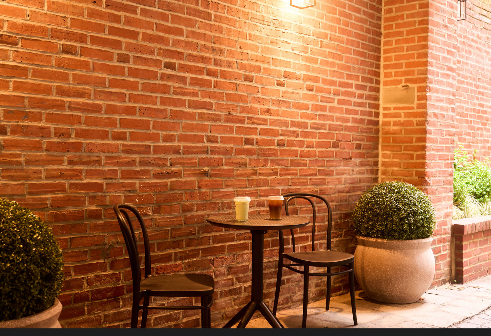 Outdoor patio seating