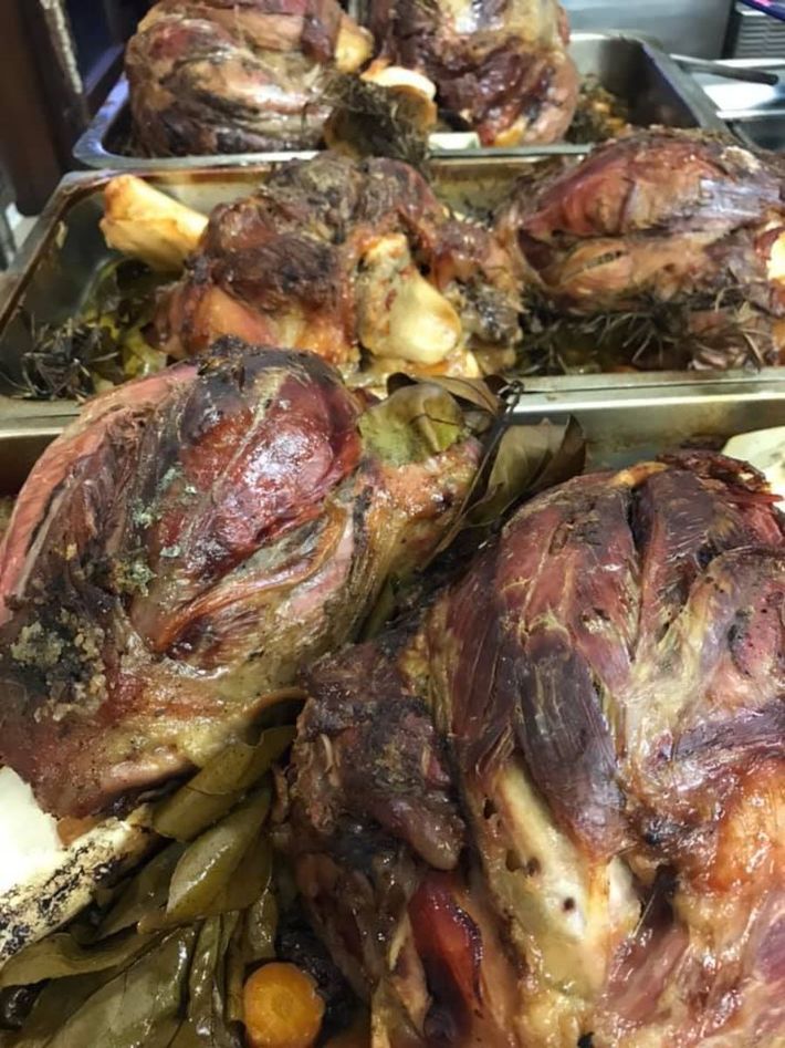 Barbecued meat