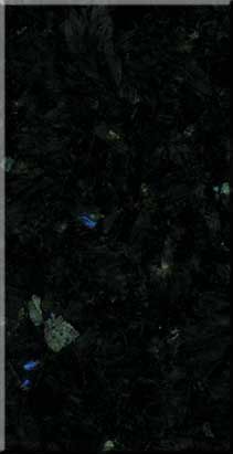 Dark, heavily shadowed outdoor scene with faint foliage and a few small light reflections.
