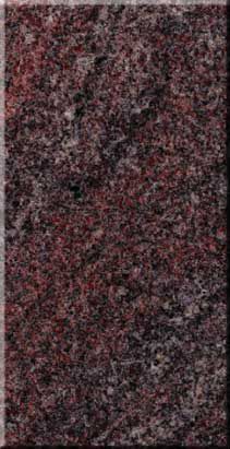 Dark red and black speckled textured surface with faint vertical white streaks