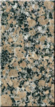 Speckled granite surface with pink, black, and white flecks