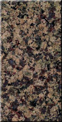 Close-up of a speckled granite surface with black, brown, beige, and pink flecks